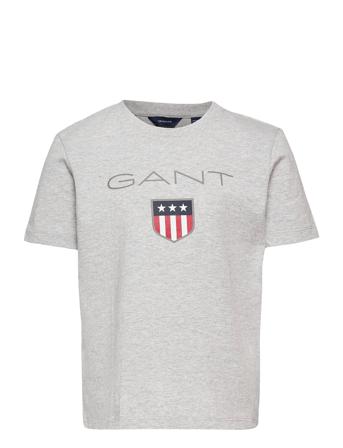 Gant Shield Ss T-Shirt T-shirts Short-sleeved Grå GANT