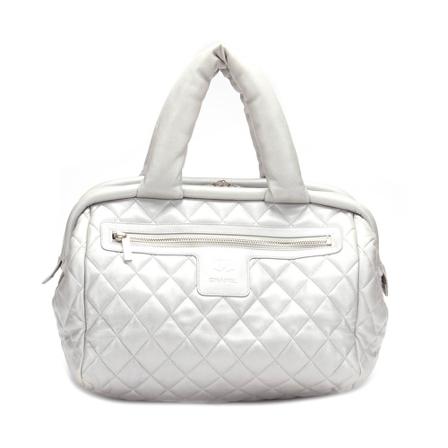Chanel Vintage HandTass , Grijs , Dames , Maat: ONE Size Vintage Tassen