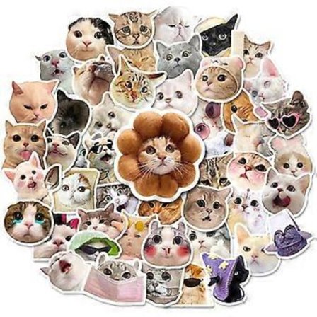 Katte Klistermærker 100 Stykker, Vandtætte Vinyl Dyre Klistermærker, Søde Katte Klistermærker, til Børn, Kuffert, Laptop, Telefon, Vandflaske, 