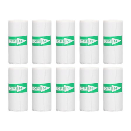 10 ruller selvklæbende termisk printerpapir 57x25mm printbare kvitteringsmærkater