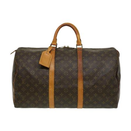 Louis Vuitton Vintage, Pre-owned Keepall 50 Bruin, unisex, Maat:ONE Size