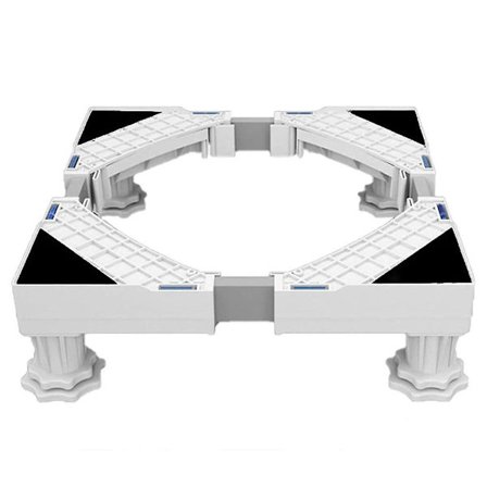 Vaskemaskinstativ, Vaskemaskine Tørretumbler Køleskab Fod, Justerbar Længde, Belastning 300 kg Anti Vib