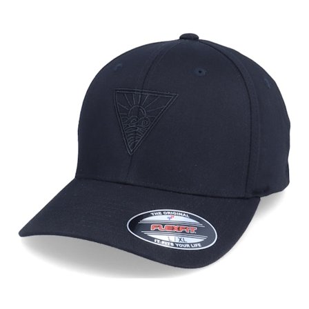 Iconic - Black - flexfit - Cap - Ocean Sunset Geometric Black Flexfit - Hatstore
