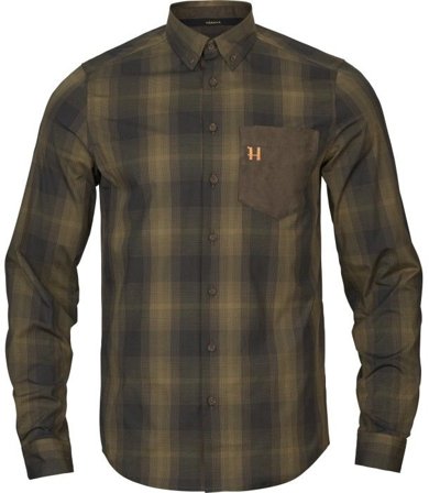 Härkila Akkan Shirt Willow Green/Shadow Brown - Härkila