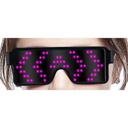 LED-ljusglasögon Bluetooth Mobiltelefon APP Bar Magiska glasögon