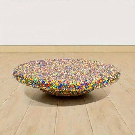 1. fargerikt balansebrett i plast med høy indeks - holdbart og multifunksjonelt, brukes for styrke og koordinasjon