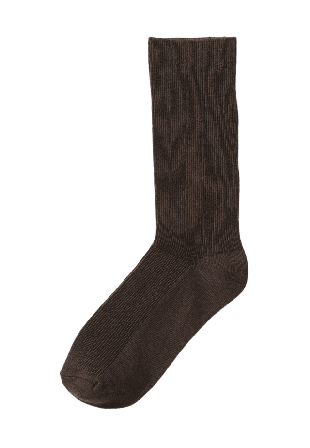 Å WOMAN Tunna ribbade strumpor Sockor Brun 36/38