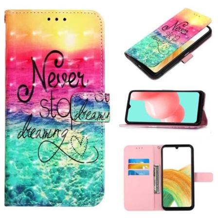 Lompakkokotelo Samsung Galaxy A54 - Never Stop Dreaming