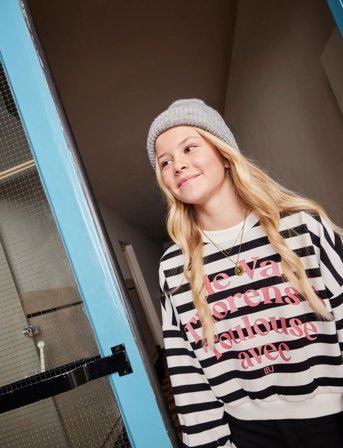 Indian Blue Jeans Sweater Stripe - Multi/patterned - 116