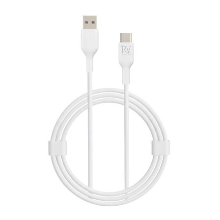 Rvelon USB-A till USB-C Kabel 1M - Vit