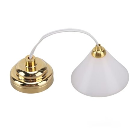 1:12 Dollhouse Taklampe Batteri Drevet LED Simulering Henge Miniatyr Lysekrone