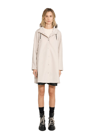 Stutterheim Mosebacke Lightweight Raincoat Jackor Dam Beige XL