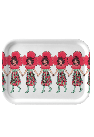 Design House Stockholm Elsa Beskow Bricka 20x27 Poppy Serveringstillbehör