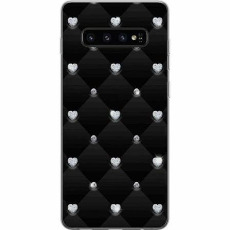 Samsung Galaxy S10 Mjukt Skal - Diamant Hjärta
