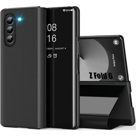 Coque - BOOLING - för Samsung Galaxy Z Fold 6 - Fram- och baksidsskydd - Stödfunktion - Svart