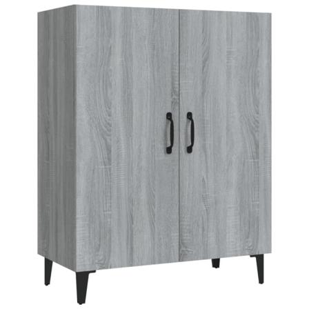 vidaXL Skänk grå sonoma 70x34x90 cm konstruerat trä Grå