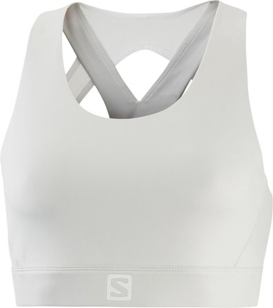 Salomon Women's Cross Run Bra Women undergarment White M