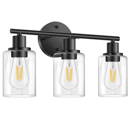 3-varjostininen puolihuuhteltava teollisuuskattovalaisin säädettävillä metallihaaroilla, vintage E27-pidikkeellä, mustaksi maalattu kattovalaisin