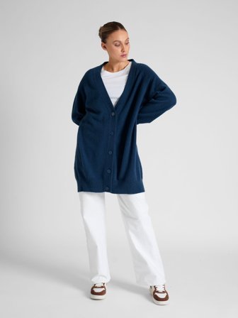 Kashmina - Kashmircardigan "Lykke" - mountain blue - Size S