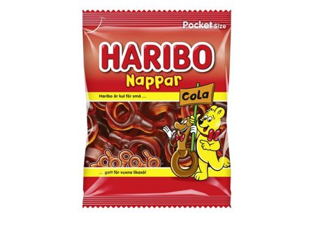 HARIBO Godis Nappar Cola 80g - Lyreco - Kök och servering - Ätbart - Godis och choklad