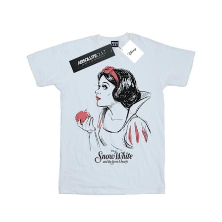 Disney Girls Snow White Apple Sketch Bomull T-shirt 3-4 år W White 3-4 Years