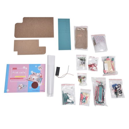 Kaffebutik DIY Dockhus Kit Dockhus Kit Miniatyrhus Byggsats Födelsedagspresent