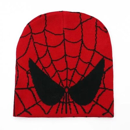 Paksu Lämmin Korvalappuhattu Miehille Talvella Hämähäkki Painettu Neulehattu Ratsastukseen