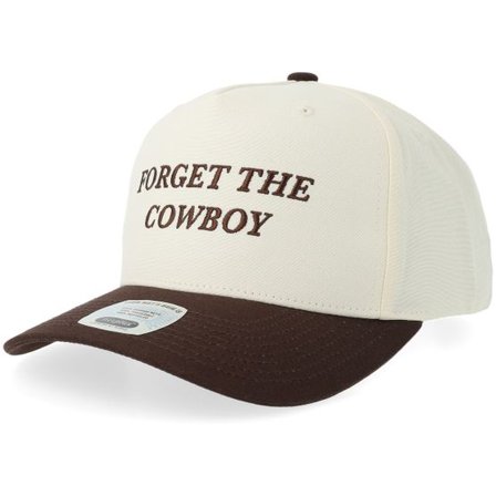 Brixton - Beige adjustable Keps - Forget The Cowboy Mp Chocolate/Off White A-Frame Adjustable @ Hatstore