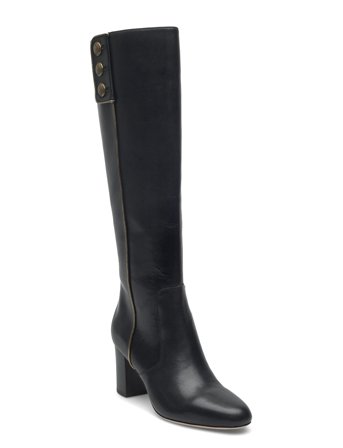 Lauren Ralph Lauren | Kennedi Burnished Leather Tall Boot Heel | 38