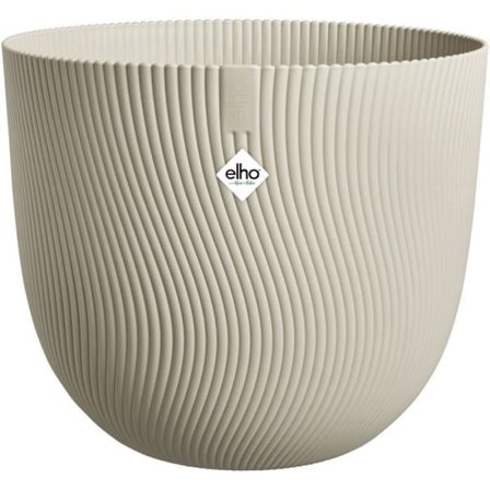 Blomkruka - ELHO - Sereh Round 30 - Beige - L 30 x B 29,5 x H 25 cm - 100% återvunnet