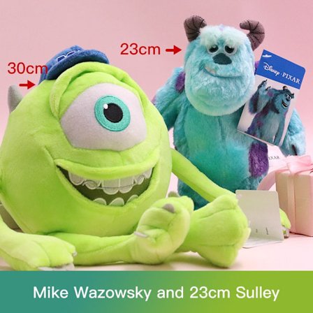 Disney Kawaii Sulley Mike Wazowsky Monsters University udstoppede plysdyr Legetøjssæt Sød Pixar Dukke Til Dreng Pige Fødselsdagsgave