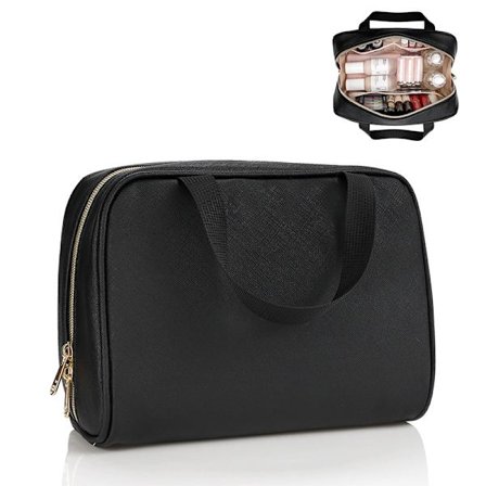 Stor Toalettmappe i Full Størrelse, Stor Sminkepung, Reise Sminkemappe Organizer, Medisinveske for Kvinner