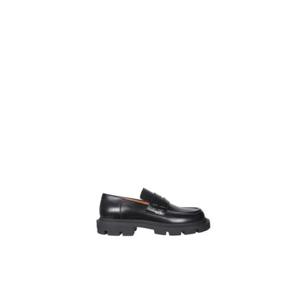 Maison Margiela Leather Moccasins , Zwart , Heren , Maat: 44 EU Instappers & Slip ons