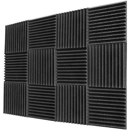 12 stk 300x300x25mm akustisk skumlydisolasjonspaneler for Ktv Bar lydisolering Studio Wedges