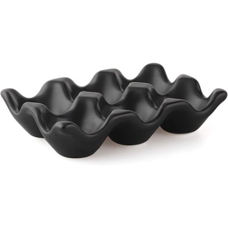 Keramisk äggkopp 6 koppar porslin äggbricka set kök restaurang kylskåp förvaring dekorativ tillgång