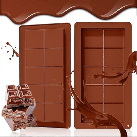 Chokladform Silikon Djup, 2-pack Silikonformar, Choklad Dubai Chokladform, Non-Stick Formar, BPA-fri Djup Chokladform, Dubai Choc