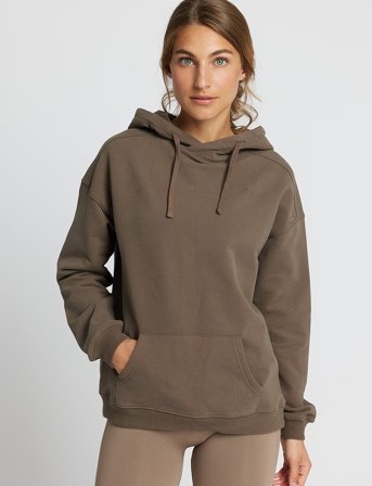 Rethinkit Studios Ibbi Easy Sweatshirt Hoodie Brushed - Brown - S