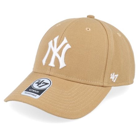 47 Brand - MLB Beige adjustable Keps - New York Yankees MLB Mvp Camel Adjustable @ Hatstore