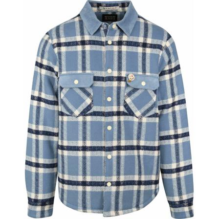 Scotch & Soda, Teddy Overshirt Blauw, Heren, Maat:L,Katoen