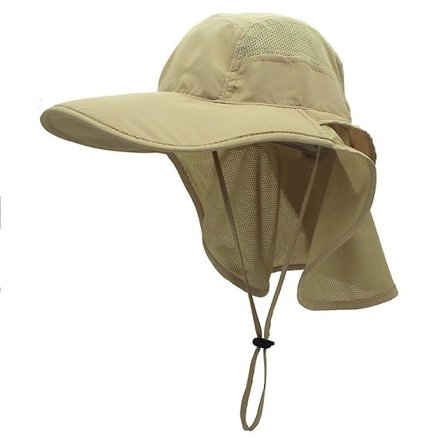 Solhat, herre og dame Upf 50+ udendørs Uv sommerhat med nakkebeskyttelse vandreture fiskeri hat strand foldbar safari busk hatte mesh hat(A)
