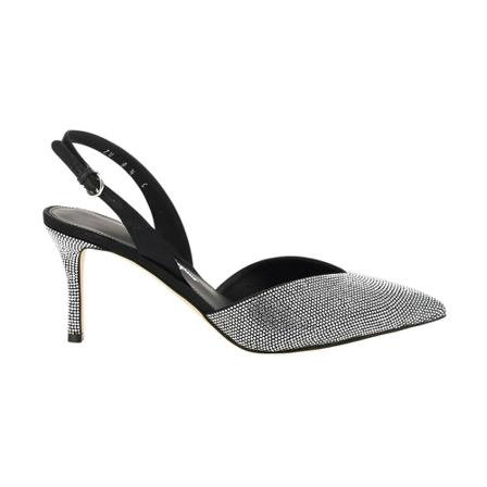 Salvatore Ferragamo pumps with crystals Grå, Dame, Størrelse: 35 1/2 EU