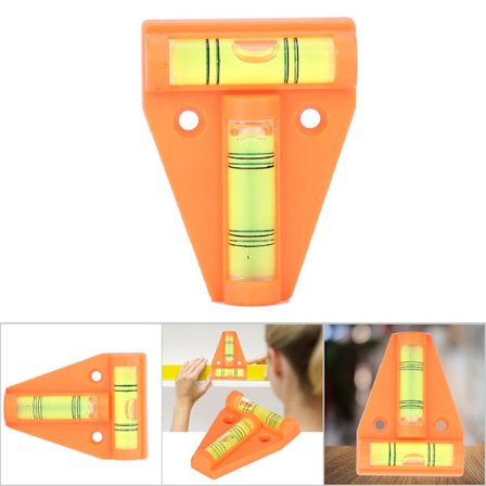 Mätinstrument T-nivå Bubbla med Installationshål Mätverktyg för Kamera (Orange)