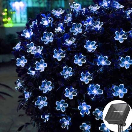 Solcellsblomstringar 6.5m 30leds Körsbärsblommor 8 lägen