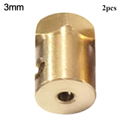 Sekskantet messingakselkobling 3MM