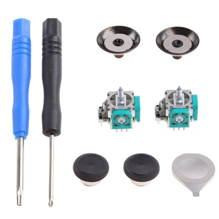 Metalliska utbytes-tumspakar joysticks för -Xbox Elite Series 2 Controller 3D Analog Stick Stand Knappgrepp