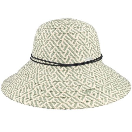 Seeberger - Beige straw Hatt - Floppy hat Olive/Natural Straw Hat @ Hatstore