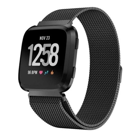 Fitbit Versa Armband Milanesisk Loop Svart
