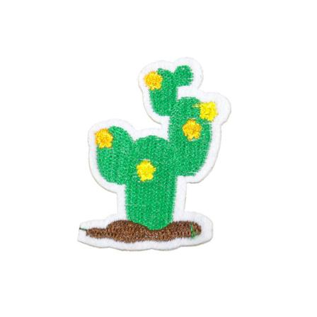 2st Tygmärken -Kaktus - Storlek 5,3cm grön 53 mm