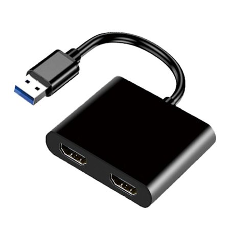 USB 3.0 til Dobbelt HDMI-kompatibel Konverter til Telefon TV Multiport Video Adapter