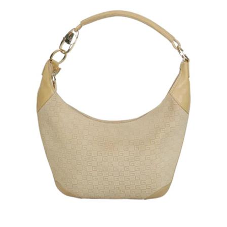 Salvatore Ferragamo Pre-owned, Pre-owned Canvasshoulder-bags Beige, Dames, Maat:ONE Size,suede